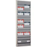 Eichner Werkstattplaner H1757xB554xT76mm grau 2-reihig - 9019-00878