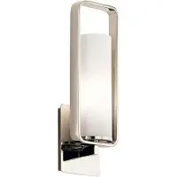 Kichler Elstead City Loft Wandleuchte E27 44cm Poliertes Nickel