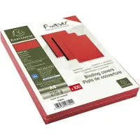 Exacompta Einbanddeckel Evercover 270 g/m², 100 Stück, Rot