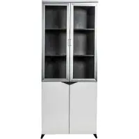 Jet-Line Aktenschrank Carlo schwarz weiss