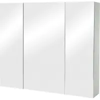 MCW Spiegelschrank MCW-B19b, Badschrank Hängeschrank, 6 Regalböden hochglanz MVG- 70x80x16cm grau