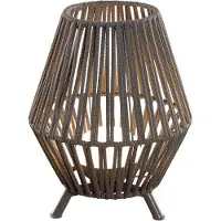 Newgarden Conta LED Tischlaterne warmweiß Akku 32,5 cm Beige