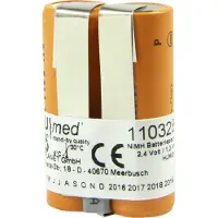 AccuCell NiMH Akku passend für Eppendorf Pipette Research Pro Typ 4860 501.002 2,4 Volt 1,2 Ah
