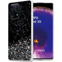 Cadorabo TPU Hülle für Oppo FIND X5 mit Glitzer