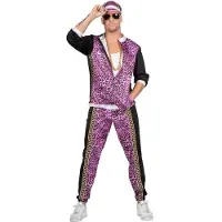 Coppens 80er Trainingsanzug Purple Panther für Männer