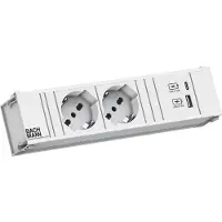 Bachmann 912.708 CONI 2xP40 1xUSB A/C 22W 0,2m RAL9010 912708