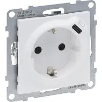 Legrand 765126, Typ F, Weiß, Thermoplast, Glänzend, IP40, IK04
