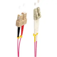 Shiverpeaks Duplex Patchkabel LC/SC 50/125µ, OM4 violett, 3,0m