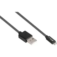 GOOD CONNECTIONS USB 2.0 Lade/-Datenkabel , für iPhone/iPad/iPod, MFI-zertifiziert, USB-A an Lightning-Stecker, 12 W, bis 480 Mbit/s, Länge 0,5 m, schwarz