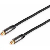 Black Cotton Lichtleiter-Kabel, 1,0 m, schwarz