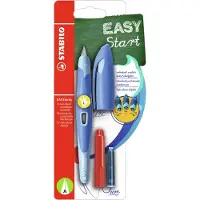 Stabilo Ergonomischer Schulfüller für Linkshänder mit Anfänger-Feder A - EASYbirdy Pastel Edition bl