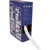 Brady BM7-10x75-7643-WT, Heatex Schilder, Weiss, matt, 10.00 x 75.00 mm, nicht klebend, Grossrolle (