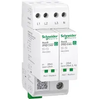 Schneider Electric R9L2C640 Überspannungsableiter, Resi9 iPRD C40r, Typ 2+3, Schutzmodule steckbar, 3P+N, 40kA, kompakt 2TE, FM-Kontakt