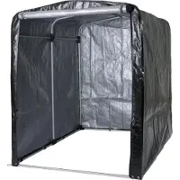 Mendler Fahrradgarage MCW-N61, Foliengarage Aufbewahrungsgarage Garagenzelt, Alu UV-Schutz wasserfest, 201x157x201cm anthrazit