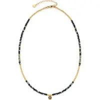 Leonardo Damen-Kette Edelstahl, Glas Leonardo Mehrfarbig