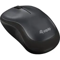 Equip Kabellose komfort-maus, Beidhändig, Optisch, RF Wireless, 1200 DPI, Schwarz