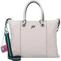 Gabs Leder Schultertasche G3 Plus TG Bull Black Shoulder Bag Stone creme