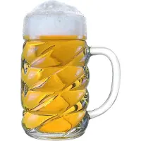 Stölzle Bierkrug "Bierkrüge Diamond 4er Set transparent" spülmaschinenfest, wunderbar alltagstauglich, sehr bruchsicher