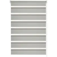 Gardinia EasyFix Doppelrollo grau 100 x 150 cm