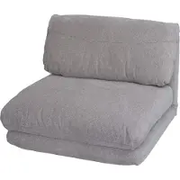 Mendler Schlafsessel MCW-E68, Schlafsofa Funktionssessel Klappsessel Relaxsessel, Stoff/Textil hellgrau