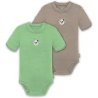 Normani 2er Set Baby Merino Kurzarmbody „Tihoi" - 9317
