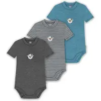 Normani 3er Set Baby Merino Kurzarmbody „Tihoi" - 9323