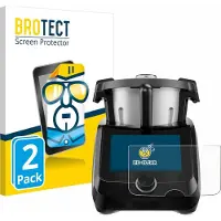 BROTECT 2x Für SilverCrest Monsieur Cuisine Smart BLACK EDITION Schutzfolie Displayschutz Display Schutz Folie Klar Transparent