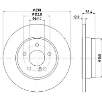 Hella Bremsscheibe [Hersteller-Nr. 8DD355105-951] für Mercedes-Benz