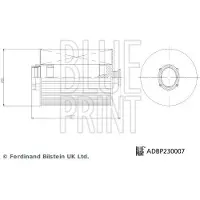 Blue Print Kraftstofffilter ADBP230007