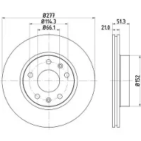 Hella Bremsscheibe PRO 8DD 355 108-901