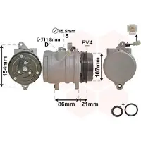 VAN WEZEL Kompressor, Klimaanlage *** IR PLUS *** 8100K079