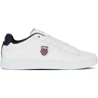 K-swiss COURT SHIELD II Herren Weiß Turnschuhe Sportschuhe Echtleder 04412-983-M