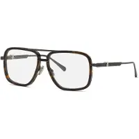 Philipp Plein Unisex VPP063V PLEIN ROCK SUPERHERO 593 Rahmen von BRILLEN Metall Havanna Pilot
