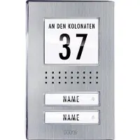 M-E MODERN-ELECTRONICS Türsprechanlage Kabelgebunden Außeneinheit ADV-120.1 EG 2 Familienhaus Edelst (ADV-120.1 EG)