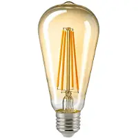Sigor 7W Rustika Filament gold E27 720lm 2500K dimmbar LED Lampe ST64