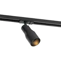 QAZQA - Modern Moderner schwarzer Spot I Spotlight I Deckenspot I Deckenstrahler I Strahler I Lampe I Leuchte für 1-phasiges Schienensystem I Spotlight I Deckenspot I Deckenstrahler I Strahler - Iconi