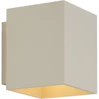 QAZQA - Moderne Wandleuchte Beige G9 Quadratisch - Sola I Wohnzimmer I Schlafzimmer - Aluminium Quadratisch - LED geeignet G9