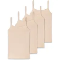 Schiesser Damen Spaghettitop, 4er Pack - Single Jersey, Serie 95/5, uni
