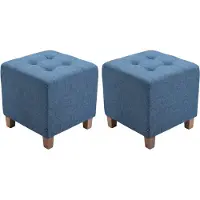 CLP 2er Set Sitzhocker Pharao blau