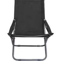 vidaXL Klappbare Strandstühle 2 Stk. Stoff Schwarz - Gartenstühle
