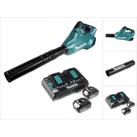Makita DUB 362 2x18 Volt Akku Laubbläser Akku-Gebläse + 2x 6 Ah Akku + DC 18 RD Doppel Ladegerät