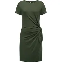Ragwear Shirtkleid "Knotta" Ohne Taschen Kurzarm Sommerkleid mit seitlichem Bindeband