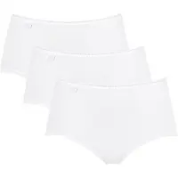 Sloggi Midislip "24/7 Cotton" 3er Pack, Spitze, blickdicht, weiche Baumwollmischung