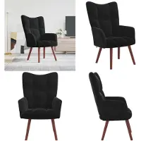 vidaXL Relaxsessel Schwarz Samt - Relaxsessel - Relaxstuhl - Relaxstühle - Bürostuhl