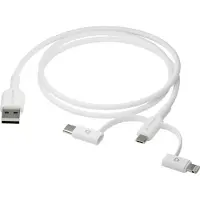 dbramante1928 CBX3A3WH7176, 1 m, USB A, USB C/Micro USB-A/Lightning, Weiß