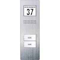 M-E ME Vistadoor Audio, Außenstation ADV220 2-Fam.-Haus, 3mm Edelstahl