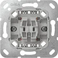Gira 315500, Wippschalter, Chrom, Grau, Wand, 250 V, 10 A, 3,2 cm