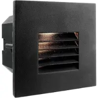 Deko-light Abdeckung Gitter Schwarz für LED-Einbauleuchte Steps Outdoor