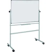 BI-Office Der Tisch ist trocken. BIOFFICE, 120x90cm, drehbar, fahrbar, lackiert, Blechgestell.
