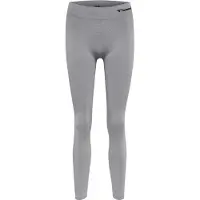 Hummel Damen Leggings Seamless Mid Waist Tights 210496-2006 L - Grey Melange - L